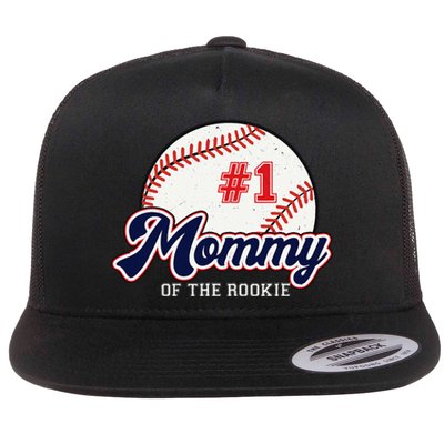 Mommy of the Rookie Tee Rookie of the Year Baseball Mama Flat Bill Trucker Hat