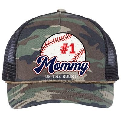 Mommy of the Rookie Tee Rookie of the Year Baseball Mama Retro Rope Trucker Hat Cap