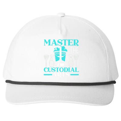 Master Of The Custodial Arts Janitor School Custodian Snapback Five-Panel Rope Hat