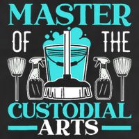 Master Of The Custodial Arts Janitor School Custodian Adult Drive Performance Visor