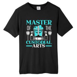 Master Of The Custodial Arts Janitor School Custodian Tall Fusion ChromaSoft Performance T-Shirt