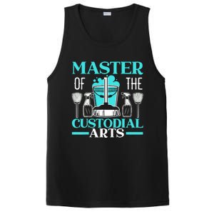 Master Of The Custodial Arts Janitor School Custodian PosiCharge Competitor Tank