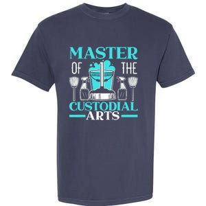 Master Of The Custodial Arts Janitor School Custodian Garment-Dyed Heavyweight T-Shirt