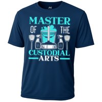 Master Of The Custodial Arts Janitor School Custodian Cooling Performance Crew T-Shirt