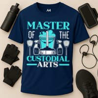 Master Of The Custodial Arts Janitor School Custodian Cooling Performance Crew T-Shirt