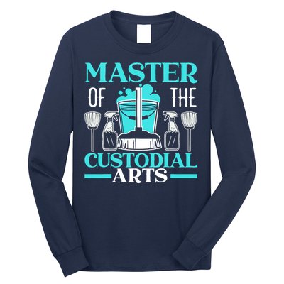 Master Of The Custodial Arts Janitor School Custodian Long Sleeve Shirt