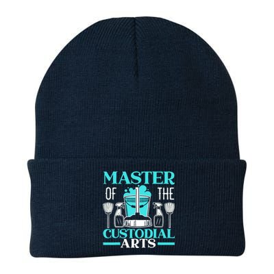 Master Of The Custodial Arts Janitor School Custodian Knit Cap Winter Beanie