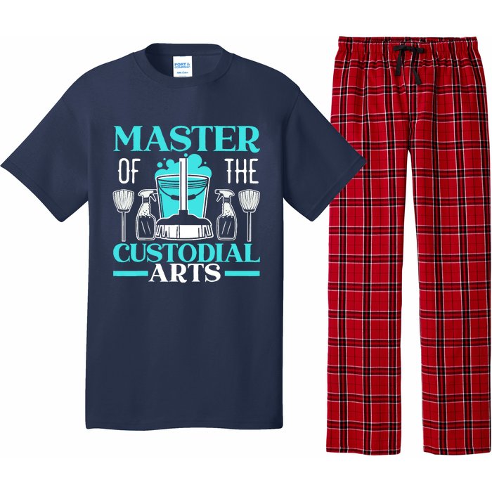 Master Of The Custodial Arts Janitor School Custodian Pajama Set