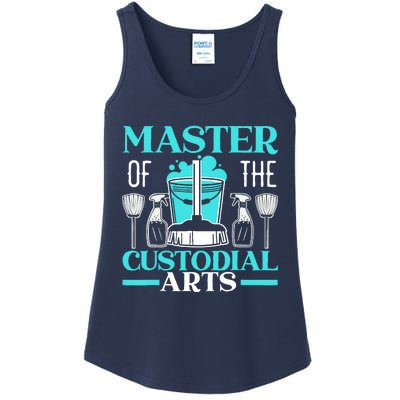 Master Of The Custodial Arts Janitor School Custodian Ladies Essential Tank