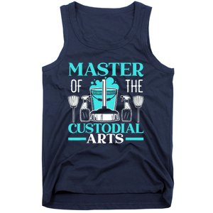 Master Of The Custodial Arts Janitor School Custodian Tank Top