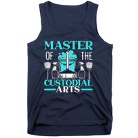 Master Of The Custodial Arts Janitor School Custodian Tank Top