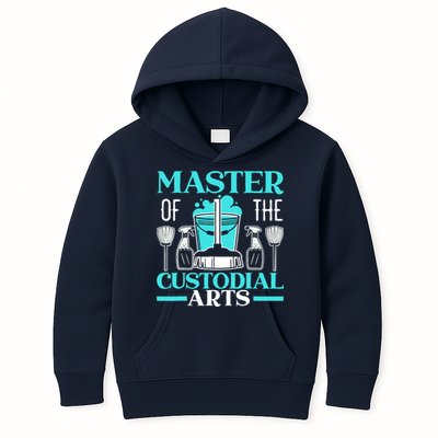 Master Of The Custodial Arts Janitor School Custodian Kids Hoodie