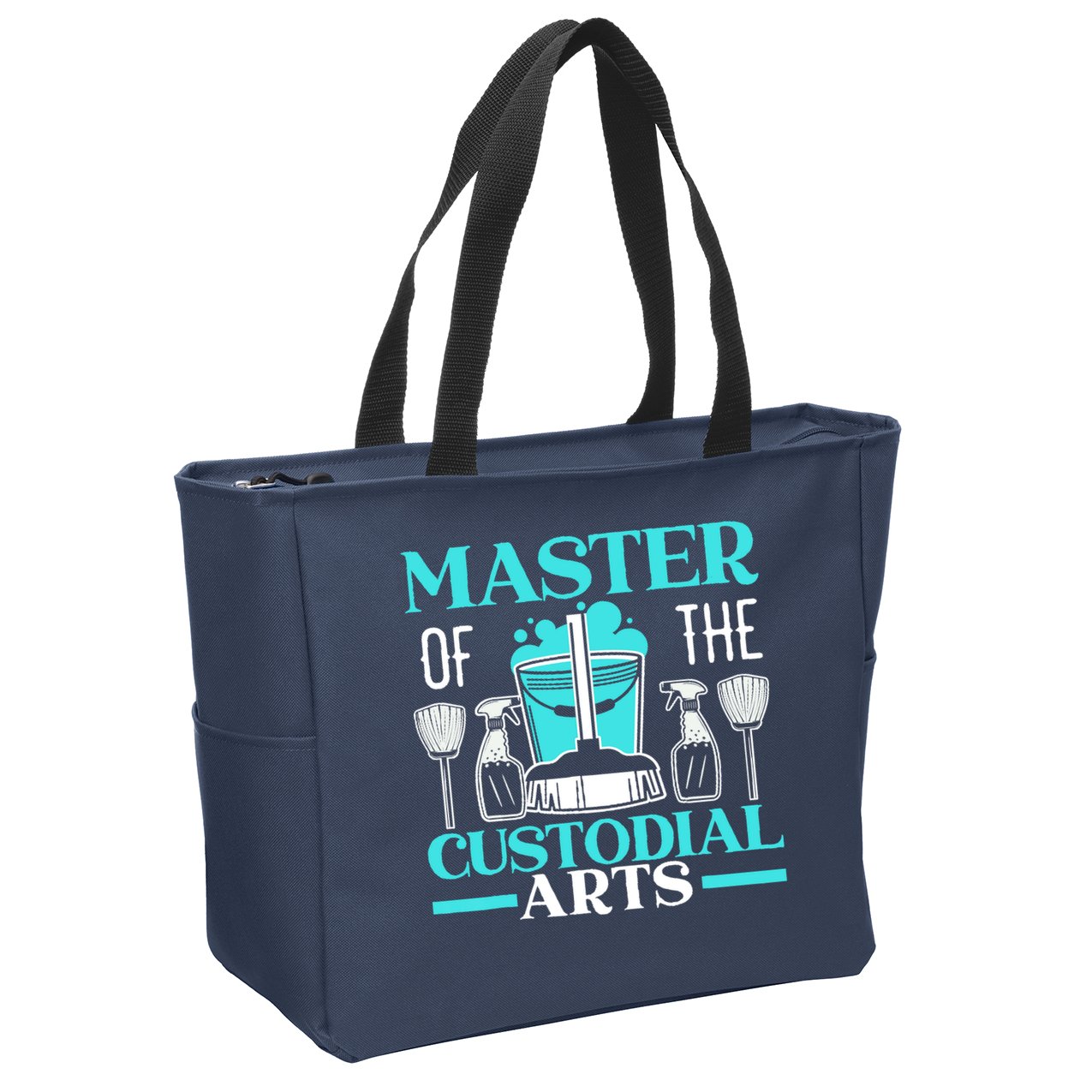 Master Of The Custodial Arts Janitor School Custodian Zip Tote Bag