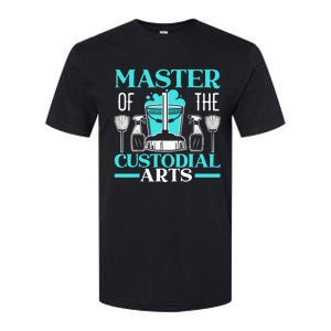 Master Of The Custodial Arts Janitor School Custodian Softstyle CVC T-Shirt