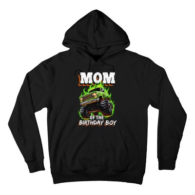 Mom Of The Birthday Boy Monster Truck Birthday Novelty Hoodie