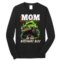 Mom Of The Birthday Boy Monster Truck Birthday Novelty Long Sleeve Shirt