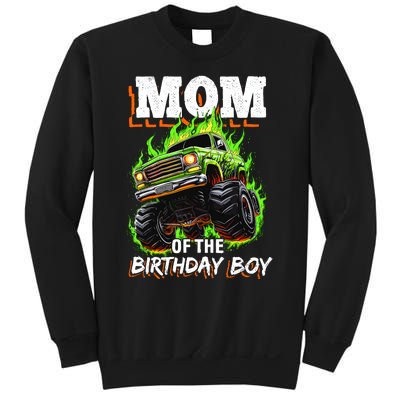 Mom Of The Birthday Boy Monster Truck Birthday Novelty Sweatshirt