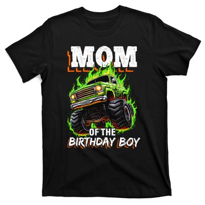 Mom Of The Birthday Boy Monster Truck Birthday Novelty T-Shirt