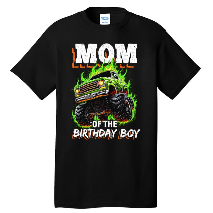 Mom Of The Birthday Boy Monster Truck Birthday Novelty Tall T-Shirt