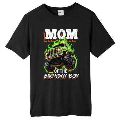 Mom Of The Birthday Boy Monster Truck Birthday Novelty Tall Fusion ChromaSoft Performance T-Shirt