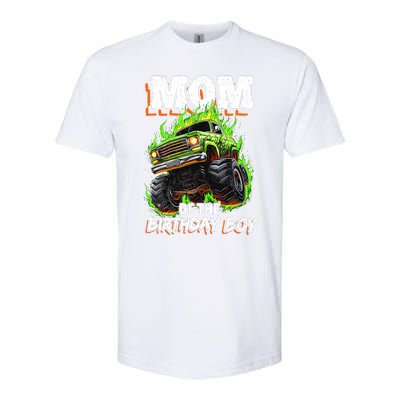 Mom Of The Birthday Boy Monster Truck Birthday Novelty Softstyle CVC T-Shirt