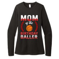 Mom Of The Birthday Boy Basketball Bday Celebration Womens CVC Long Sleeve Shirt