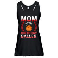 Mom Of The Birthday Boy Basketball Bday Celebration Ladies Essential Flowy Tank