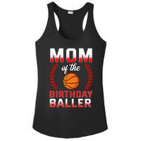 Mom Of The Birthday Boy Basketball Bday Celebration Ladies PosiCharge Competitor Racerback Tank