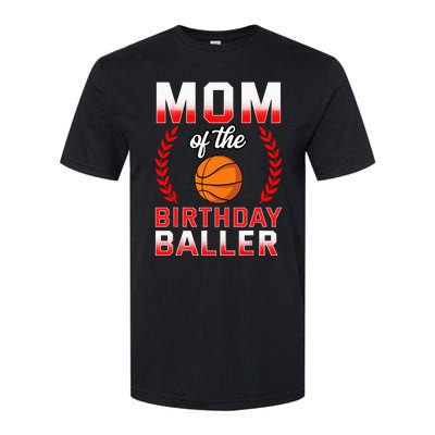 Mom Of The Birthday Boy Basketball Bday Celebration Softstyle® CVC T-Shirt