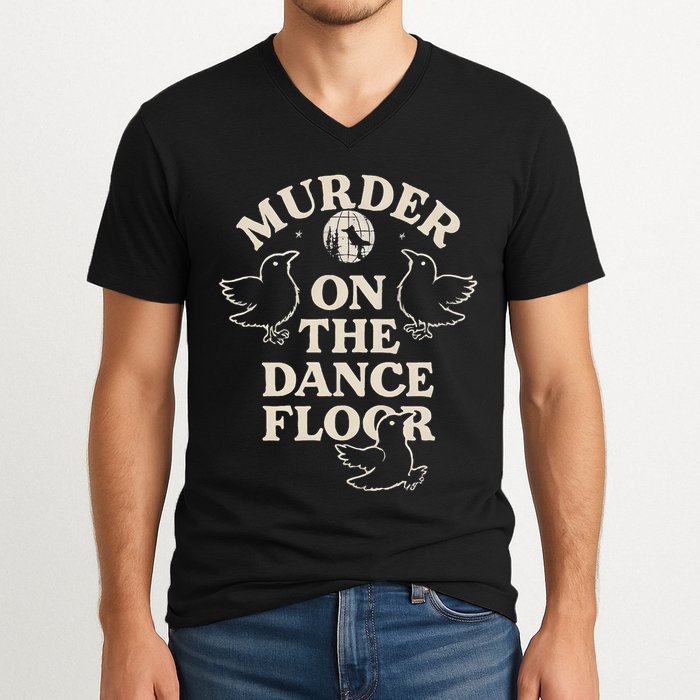 Murder On The Dance Floor Crows V-Neck T-Shirt