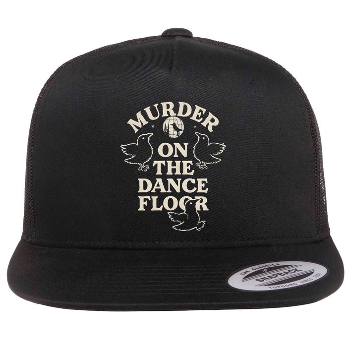 Murder On The Dance Floor Crows Flat Bill Trucker Hat