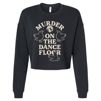Murder On The Dance Floor Crows Cropped Pullover Crew