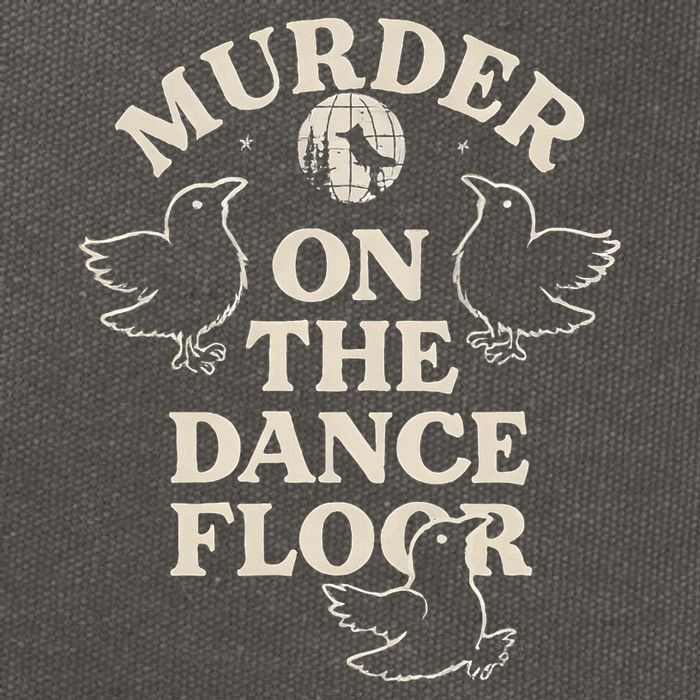 Murder On The Dance Floor Crows Cotton Canvas Backpack