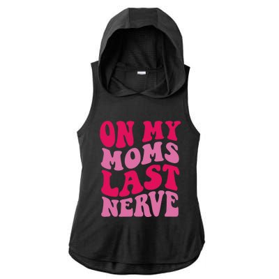 Mommy Of The Birthday Girl Unicorn Flossing MomOn My Mom's Last Nerve Ladies PosiCharge Tri-Blend Wicking Draft Hoodie Tank