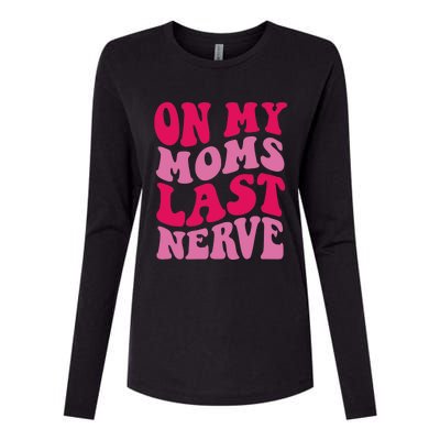 Mommy Of The Birthday Girl Unicorn Flossing MomOn My Mom's Last Nerve Womens Cotton Relaxed Long Sleeve T-Shirt