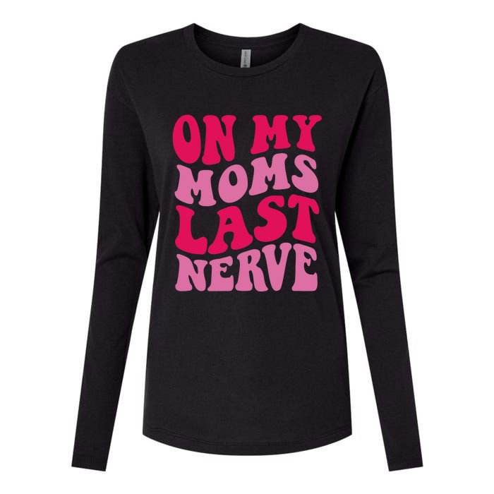 Mommy Of The Birthday Girl Unicorn Flossing MomOn My Mom's Last Nerve Womens Cotton Relaxed Long Sleeve T-Shirt