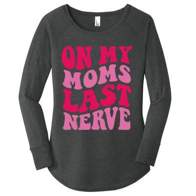 Mommy Of The Birthday Girl Unicorn Flossing MomOn My Mom's Last Nerve Women's Perfect Tri Tunic Long Sleeve Shirt