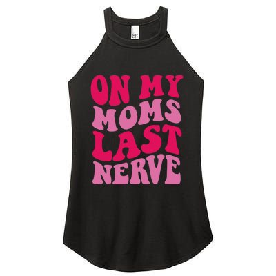 Mommy Of The Birthday Girl Unicorn Flossing MomOn My Mom's Last Nerve Women's Perfect Tri Rocker Tank