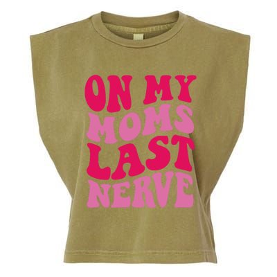 Mommy Of The Birthday Girl Unicorn Flossing MomOn My Mom's Last Nerve Garment-Dyed Women's Muscle Tee