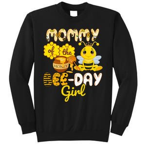 Mommy Of The Bee Day Girl Funny Bee Birthday Party Sweatshirt