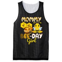 Mommy Of The Bee Day Girl Funny Bee Birthday Party Mesh Reversible Basketball Jersey Tank