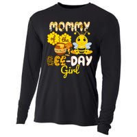 Mommy Of The Bee Day Girl Funny Bee Birthday Party Cooling Performance Long Sleeve Crew