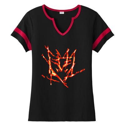 Mark Of The Fallen Commander Ladies Halftime Notch Neck Tee