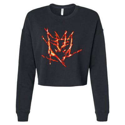 Mark Of The Fallen Commander Cropped Pullover Crew