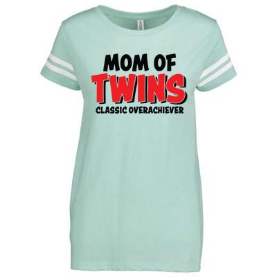 Mom Of Twins Classic Overachiever Enza Ladies Jersey Football T-Shirt