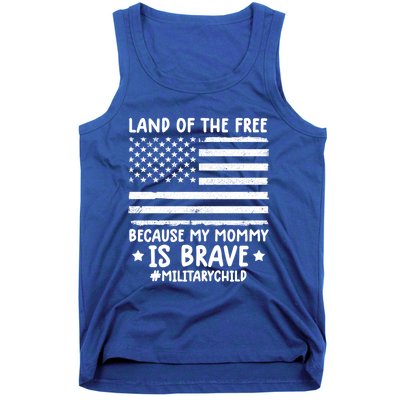 Month Of The Military Land Of Free Because My Mommy Is Brave Cute Gift Tank Top