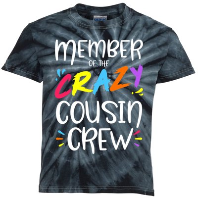 Member Of The Crazy Cousin Crew Kids Tie-Dye T-Shirt