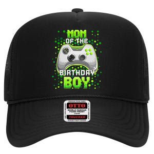 Mom of the Birthday Matching Video Gamer Birthday Party High Crown Mesh Back Trucker Hat