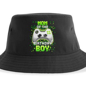 Mom of the Birthday Matching Video Gamer Birthday Party Sustainable Bucket Hat