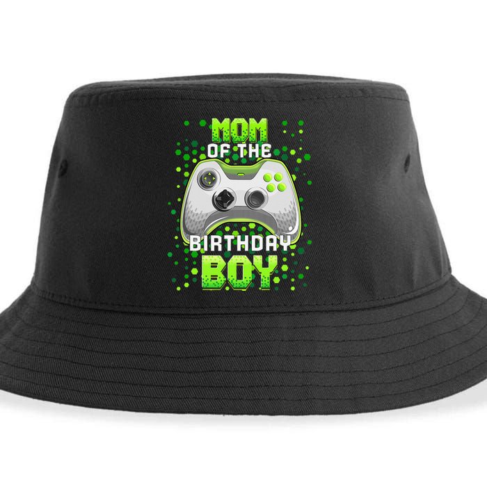 Mom of the Birthday Matching Video Gamer Birthday Party Sustainable Bucket Hat